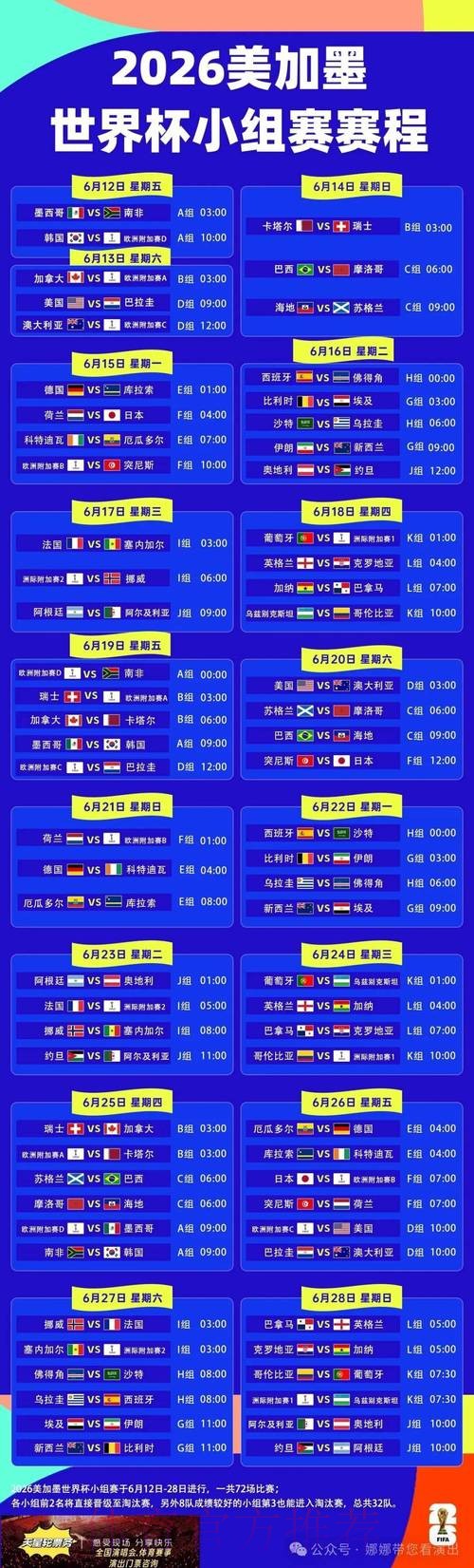 世界杯完整赛程技巧